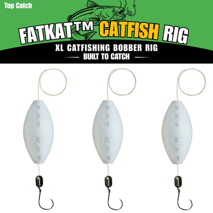 MID-SUMMER SALE | FATKAT™ Bobber Rig: 100% Biodegradable & Ecofriendly Catfish Rig