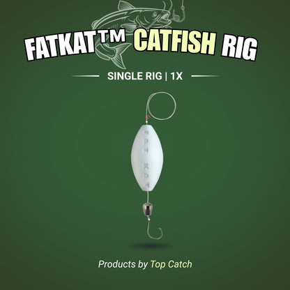 MID-SUMMER SALE | FATKAT™ Bobber Rig: 100% Biodegradable & Ecofriendly Catfish Rig