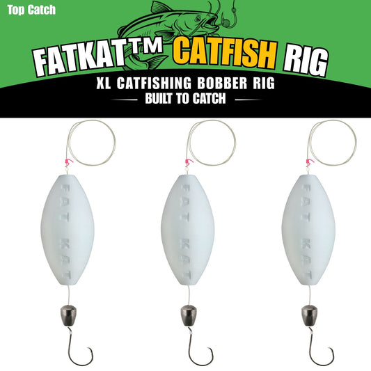 MID-SUMMER SALE | FATKAT™ Bobber Rig: 100% Biodegradable & Ecofriendly Catfish Rig