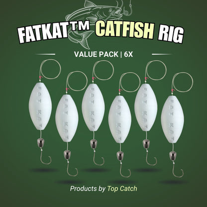 MID-SUMMER SALE | FATKAT™ Bobber Rig: 100% Biodegradable & Ecofriendly Catfish Rig
