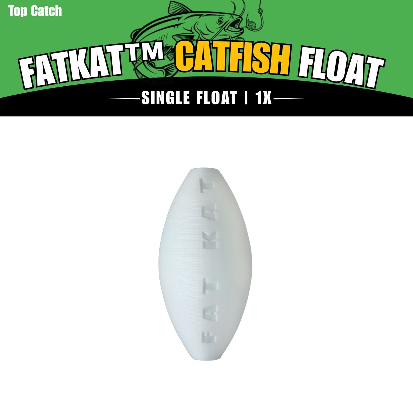 MID-SUMMER SALE | FATKAT™ Biodegradable Catfish Bobber: Best Ecofriendly Catfish Bobber