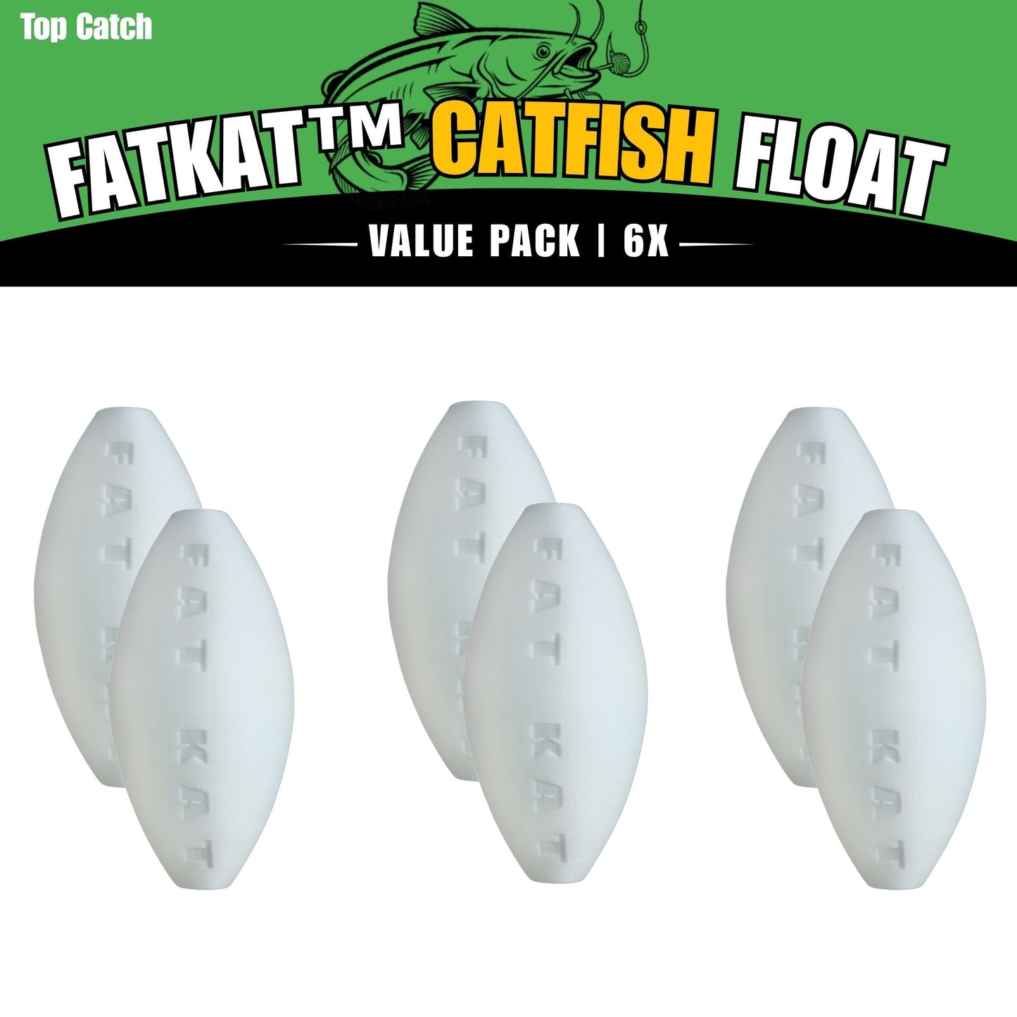 MID-SUMMER SALE | FATKAT™ Biodegradable Catfish Bobber: Best Ecofriendly Catfish Bobber
